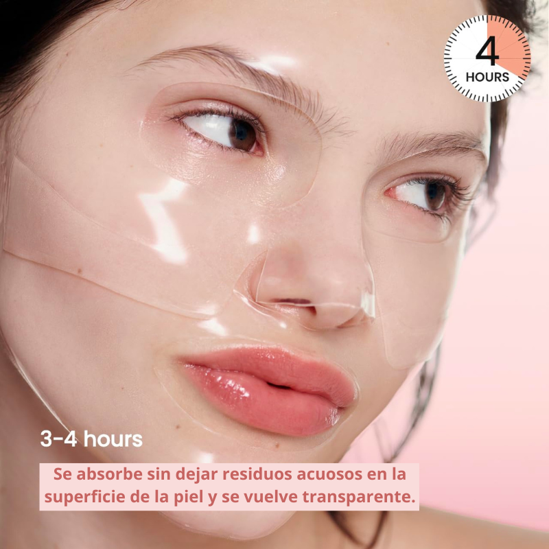 Máscara Facial Hidratante con Biocolágeno - Pack 4 Unidades