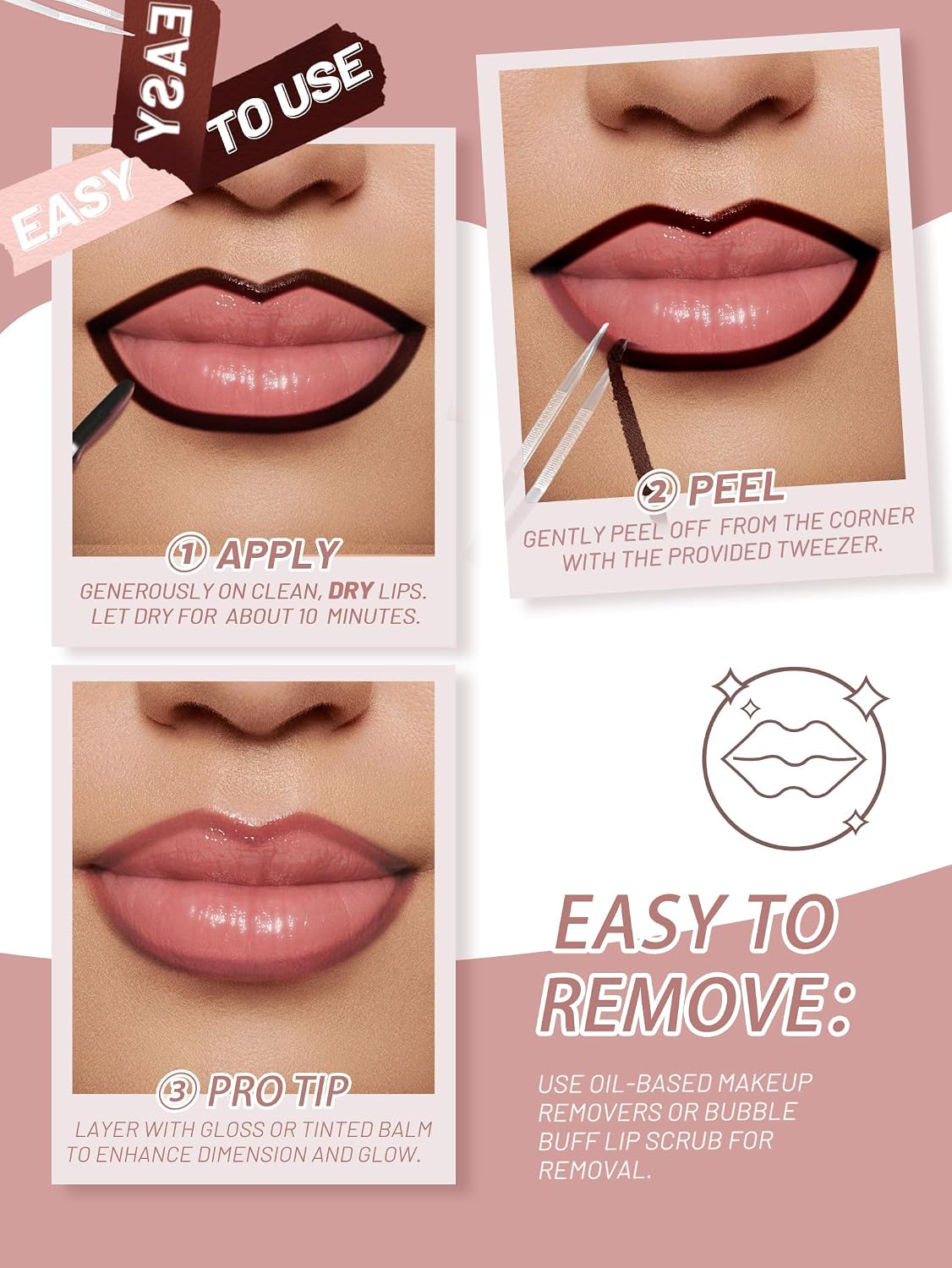 Tinta Para Labios - Labial y delineador